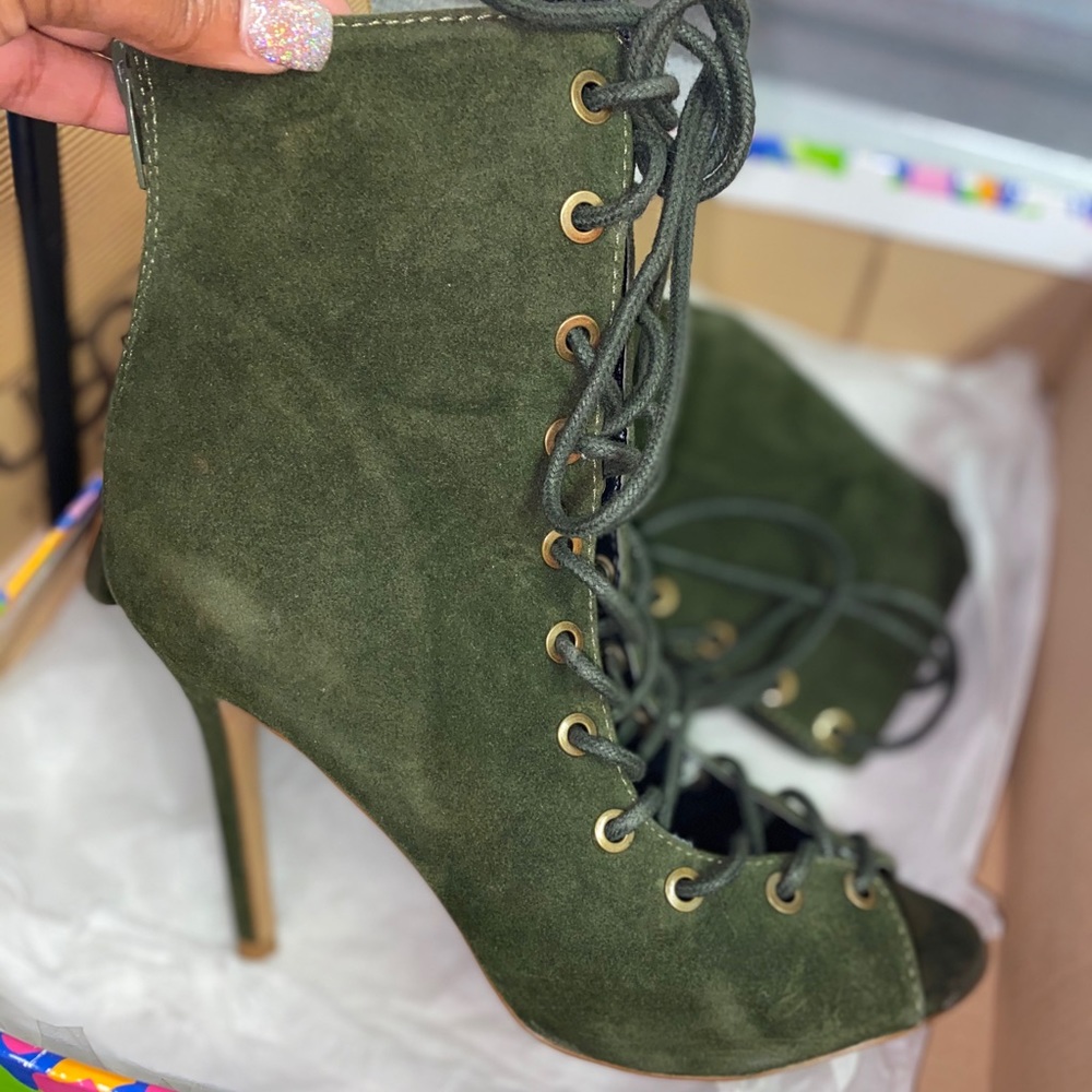 Olive Booties